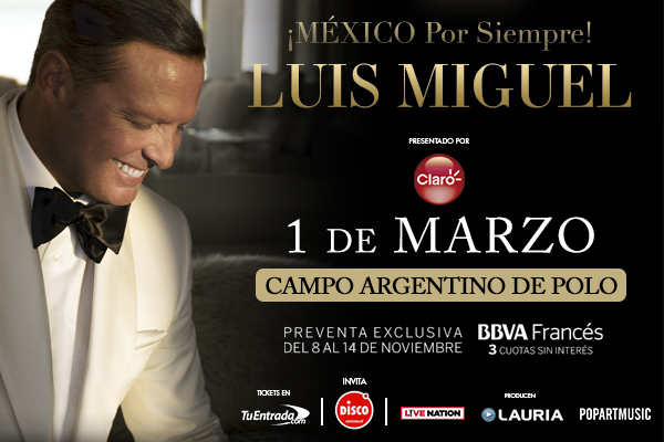 Qué pidió Luis Miguel para sus presentaciones en Argentina: la